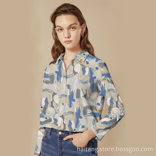 Digital Printing Fabric Fine Denier Polyester Suiting Shirt